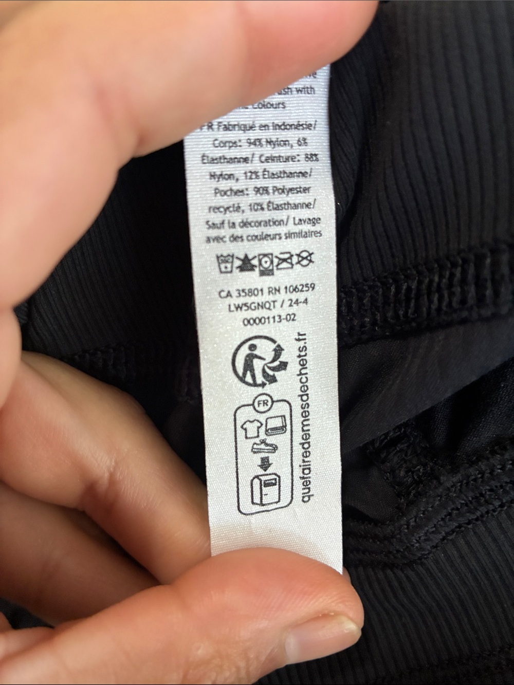 Lululemon Dance Studio Mid-Rise Pant *Tall / Black / Women's Size 10- LW5GNQT - Picture 9 of 14